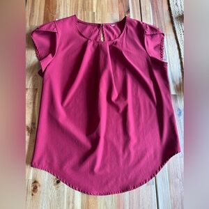 Elegant Red Women's Top